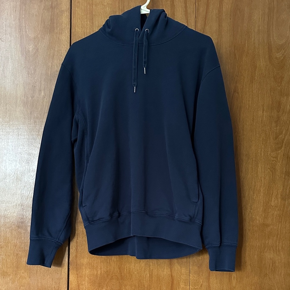 Uniqlo Unisex Navy Blue Sweat Pullover Hoodie - M